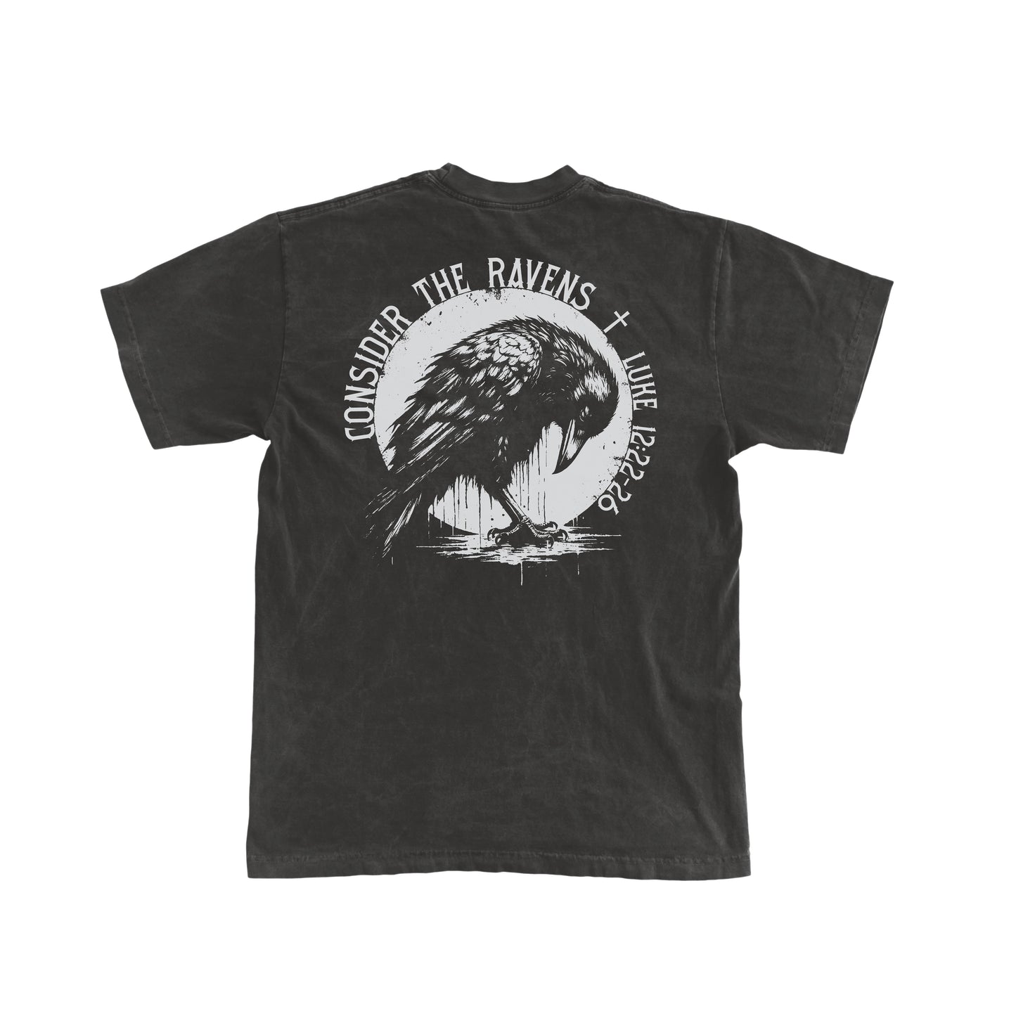 CONSIDER THE RAVENS TEE "VINTAGE BLACK" Limited supply.